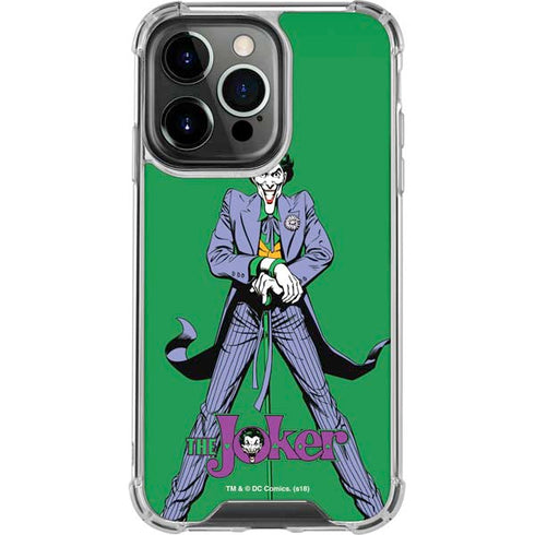 DC Comics The Joker Classic Art Pose iPhone 15 Pro Clear Case